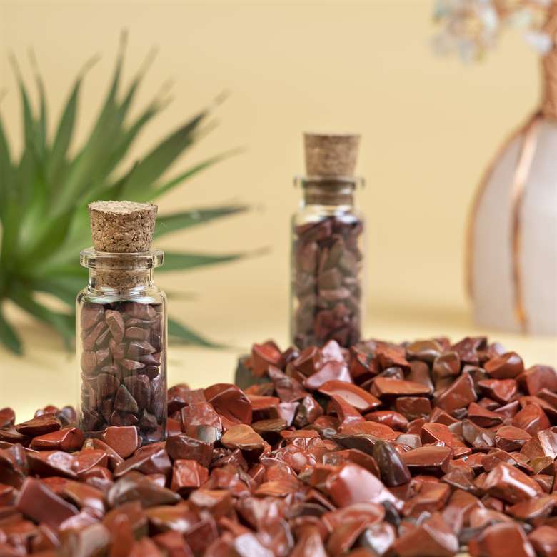 Red Jasper Crystal Chips Stone - TheIndianHand