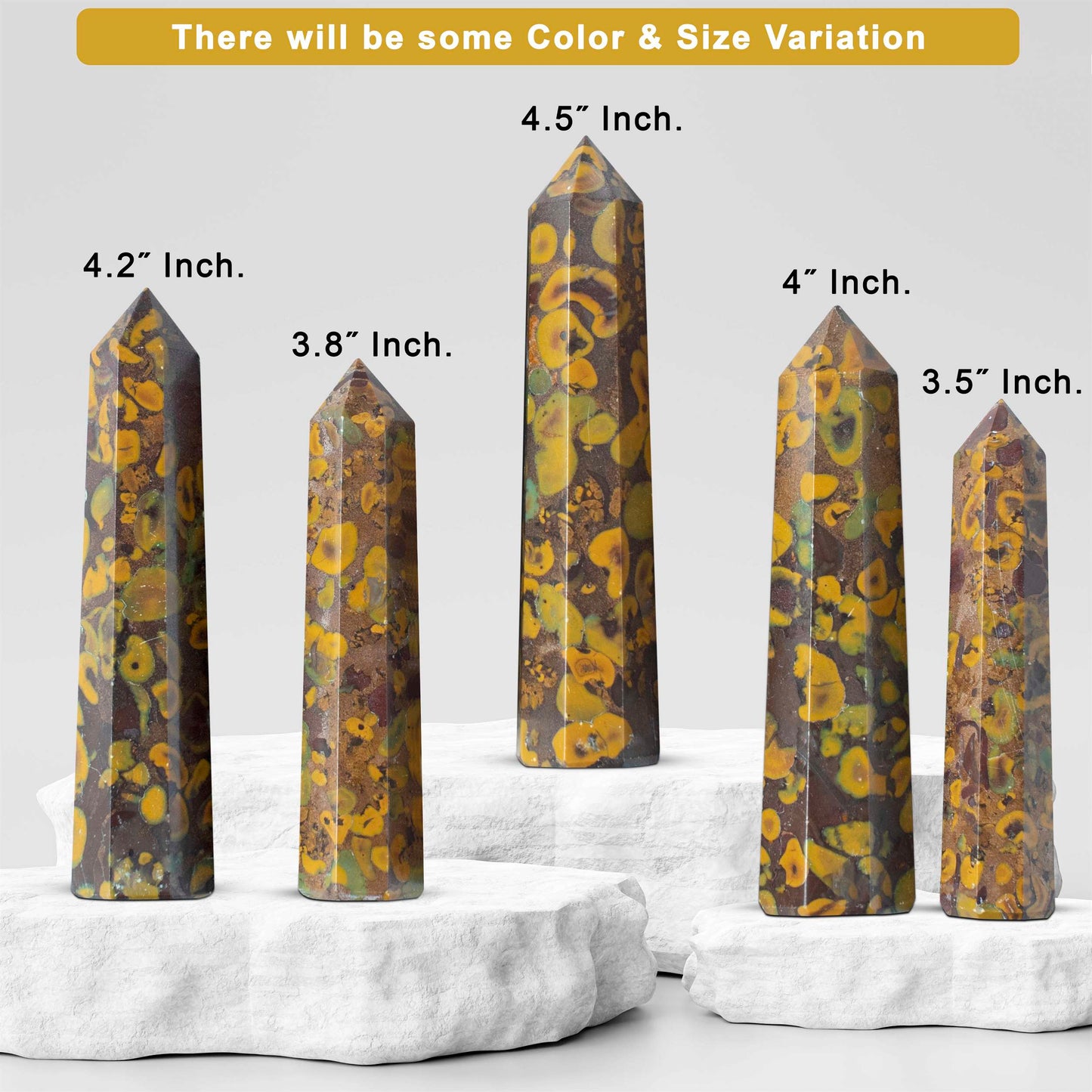 Fruit Jasper Healing Crystal Wand - For Manifestation, Massage, and Spiritual Connection - TheIndianHand