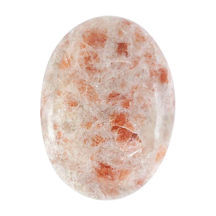 Sunstone Crystal Palmstone (Boost Vitality, Enhance Creativity) - TheIndianHand