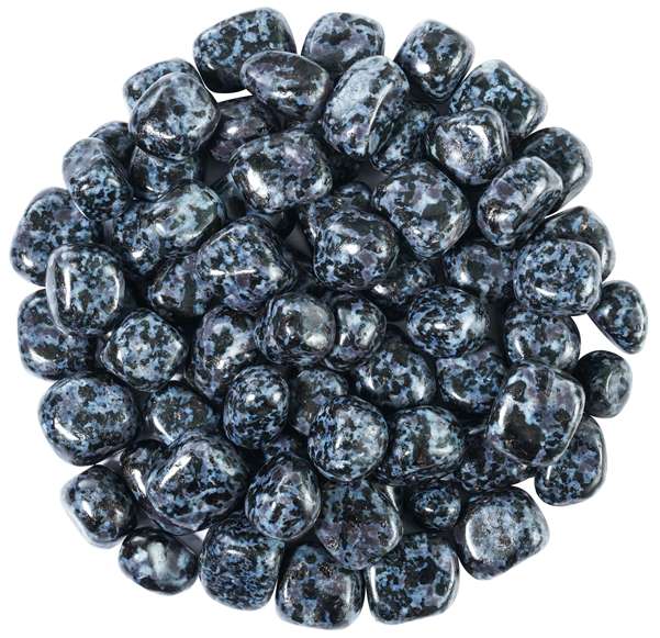 Indigo Gabbro Tumbled Stones - TheIndianHand 