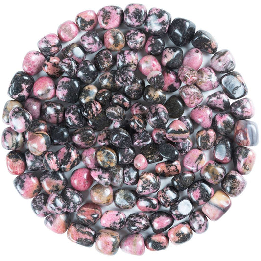 Rhodonite Crystals Tumbled Stones