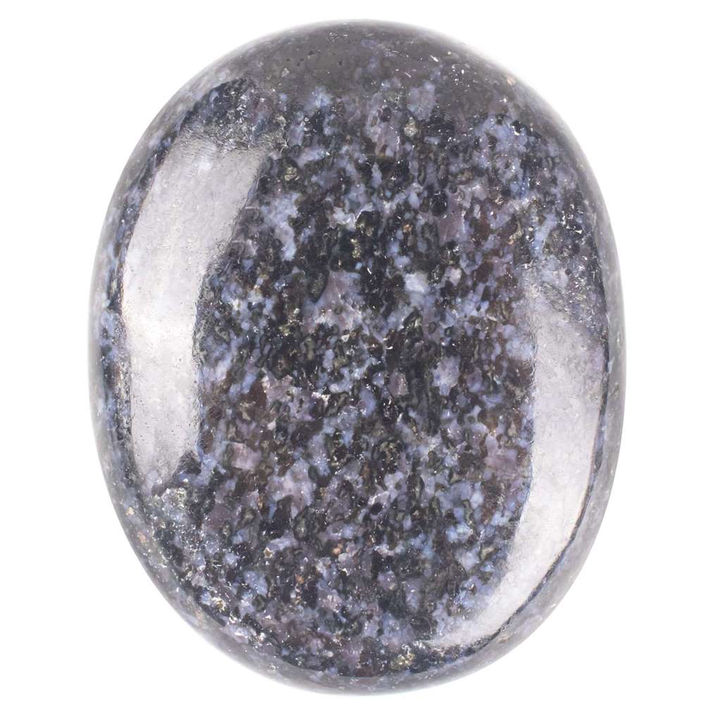 Indigo Gabbro Crystal Palmstone (Inner Harmony, Increase Insight) - TheIndianHand