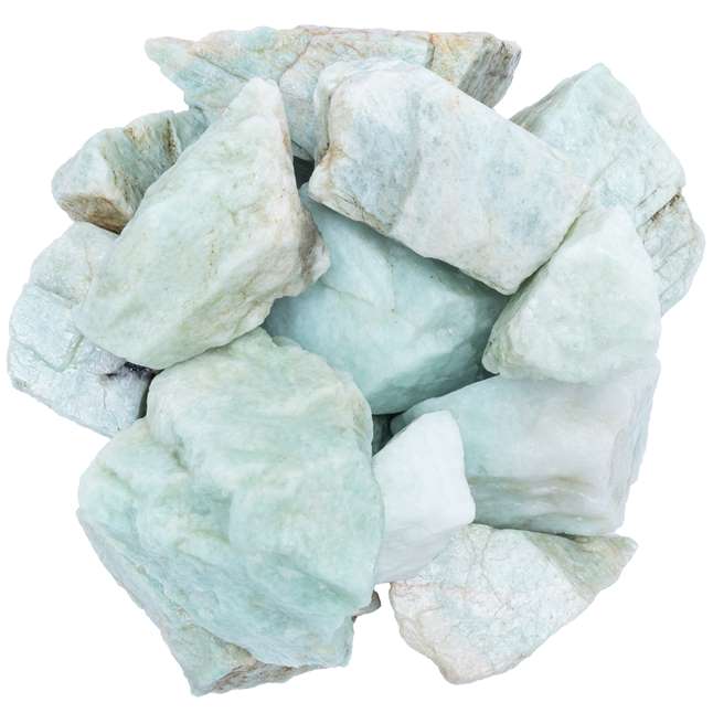 Amazonite Rough/Raw Natural Crystal for Tumbling Chakra Balancing - TheIndianHand