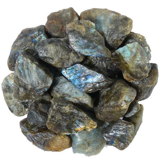 Labradorite Rough/Raw Natural Crystal for Tumbling Chakra Balancing - TheIndianHand
