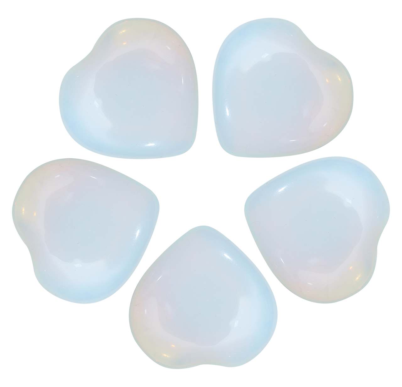 Opalite Crystal Heart Shape Stone - TheIndianHand 