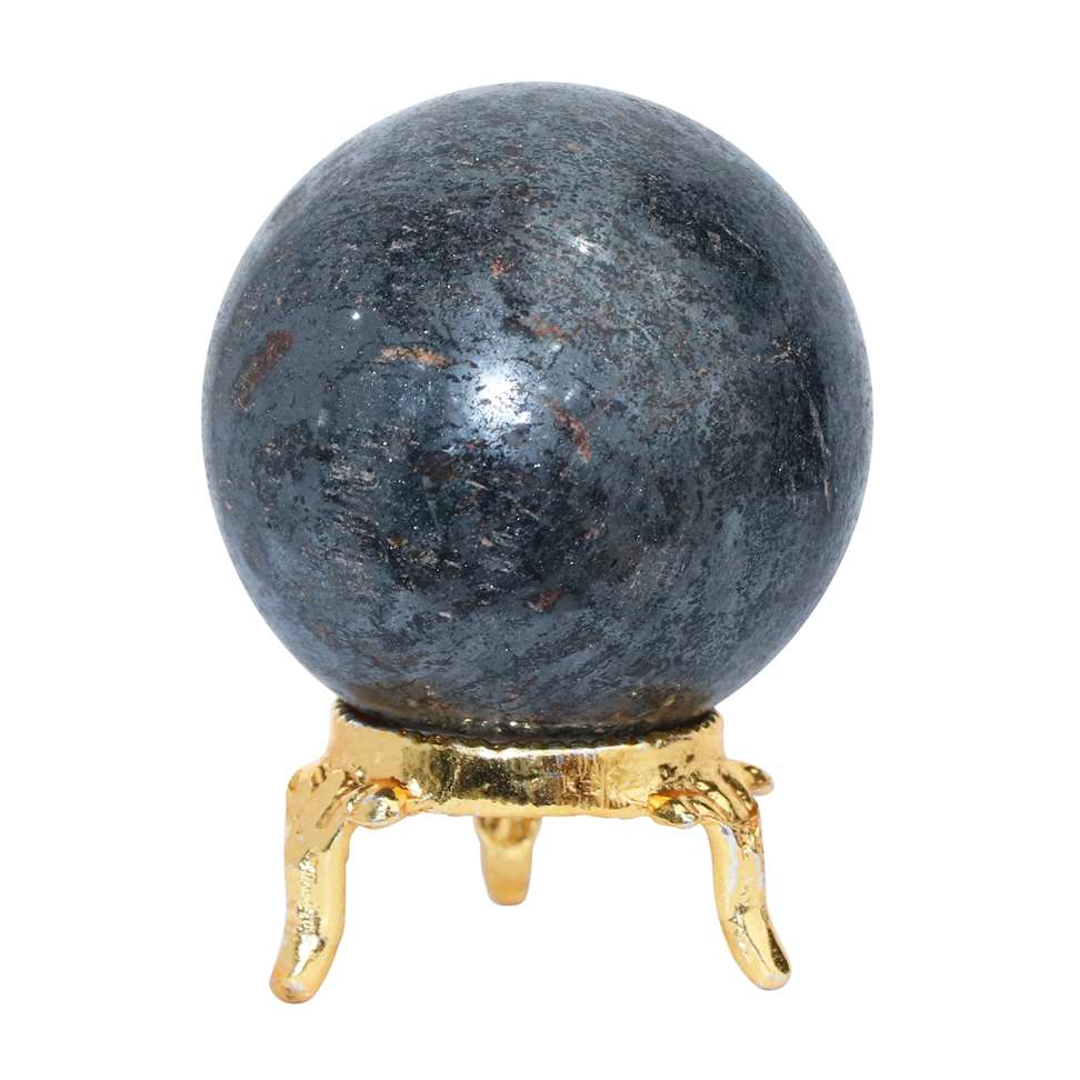 Hematite Crystal Sphere Ball (50mm) - Grounding and Stability