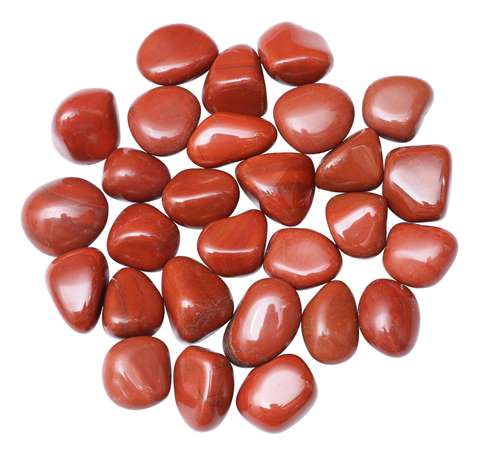 Red jasper tumbled stones - TheIndianHand