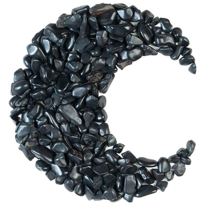Black Tourmaline Crystal Chips Stone - TheIndianHand