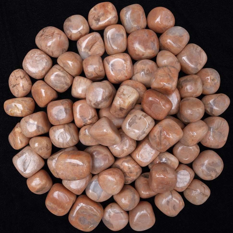 Peach Moonstone Tumbled Stones