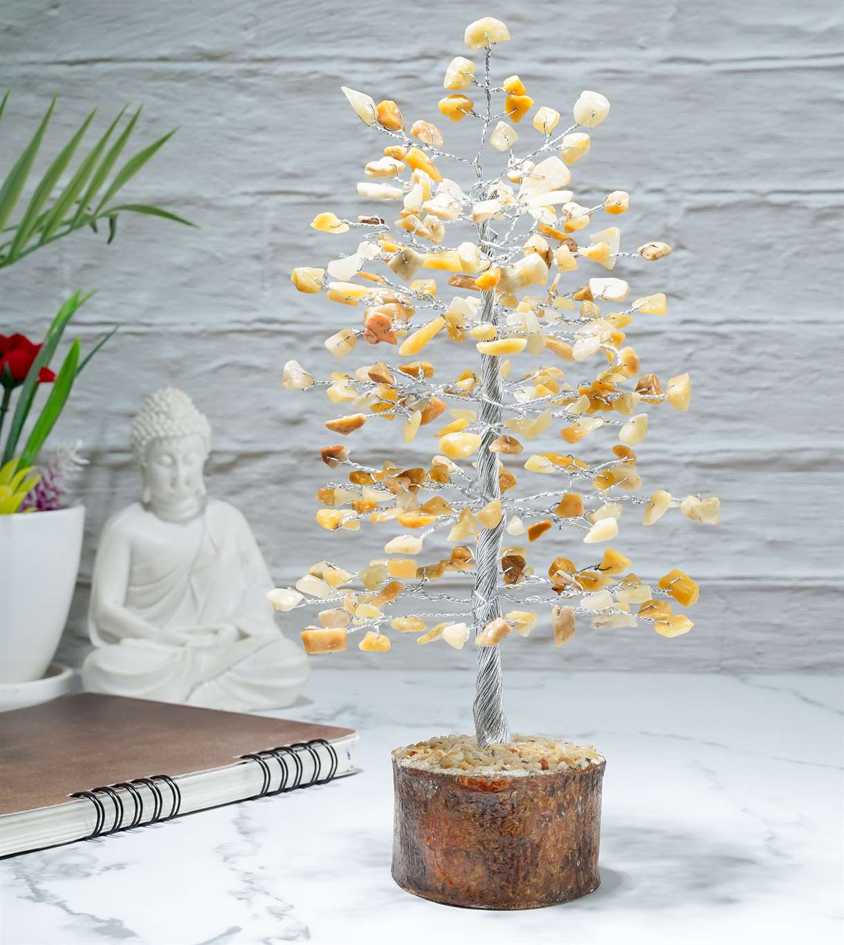 Yellow Aventurine Gemstone Tree of Life