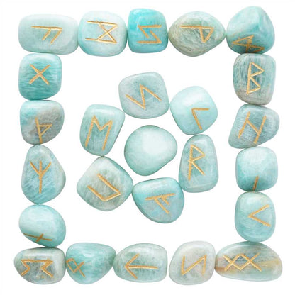Amazonite Rune Stones Sets for Beginners