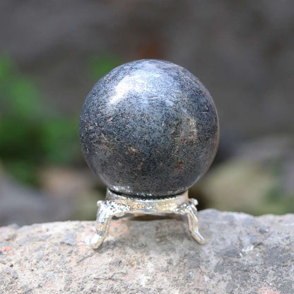 Hematite Crystal Sphere Ball (50mm) - Grounding and Stability