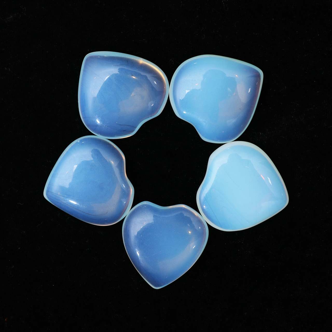 Opalite Crystal Heart Shape Stone - TheIndianHand