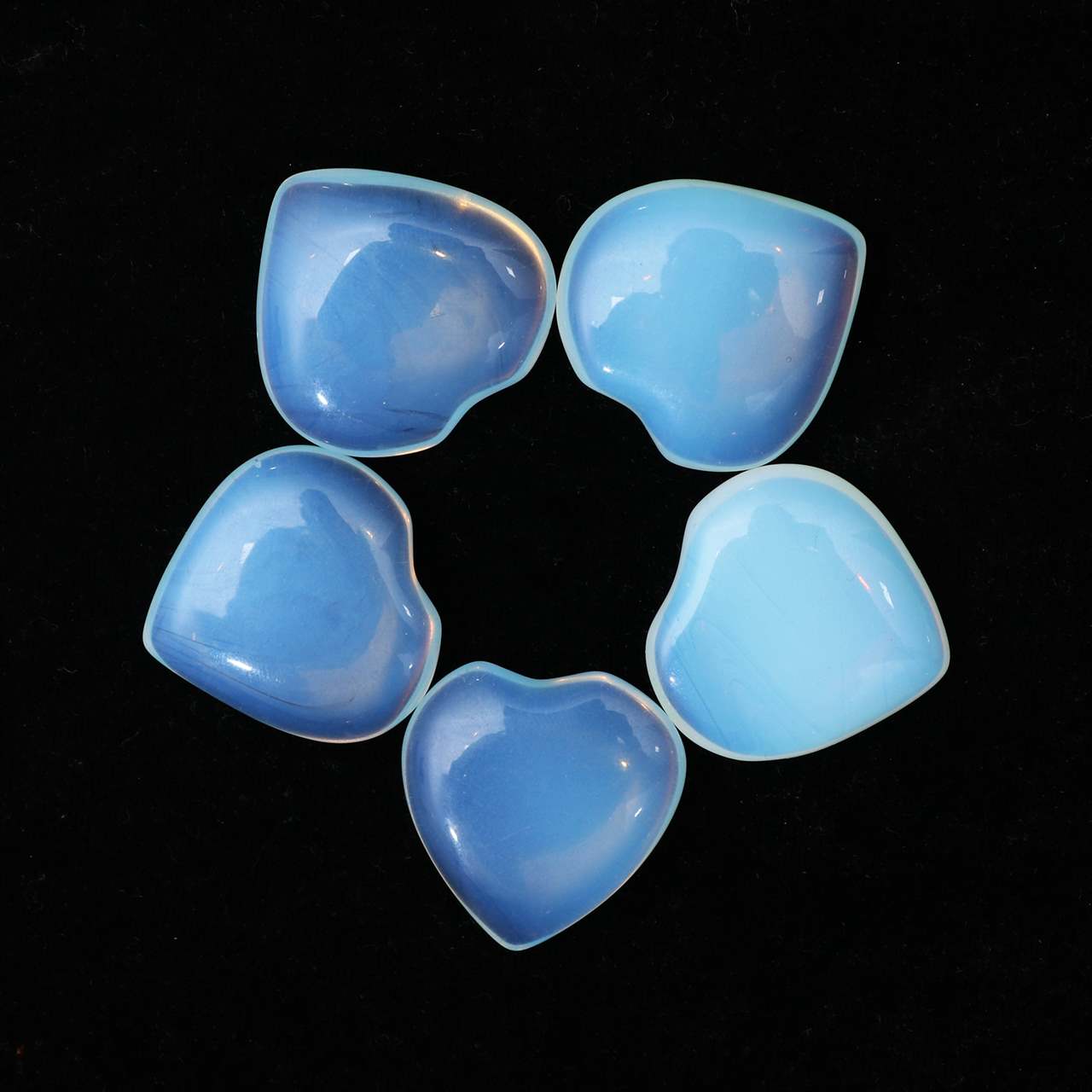 Opalite Crystal Heart Shape Stone - TheIndianHand 