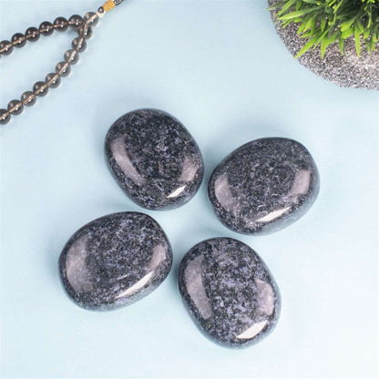 Indigo Gabbro Crystal Palmstone (Inner Harmony, Increase Insight) - TheIndianHand