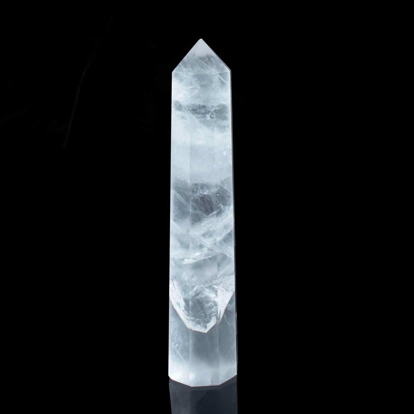 Clear Quartz Healing Crystal Wand - For Manifestation, Massage, and Clarity - TheIndianHand