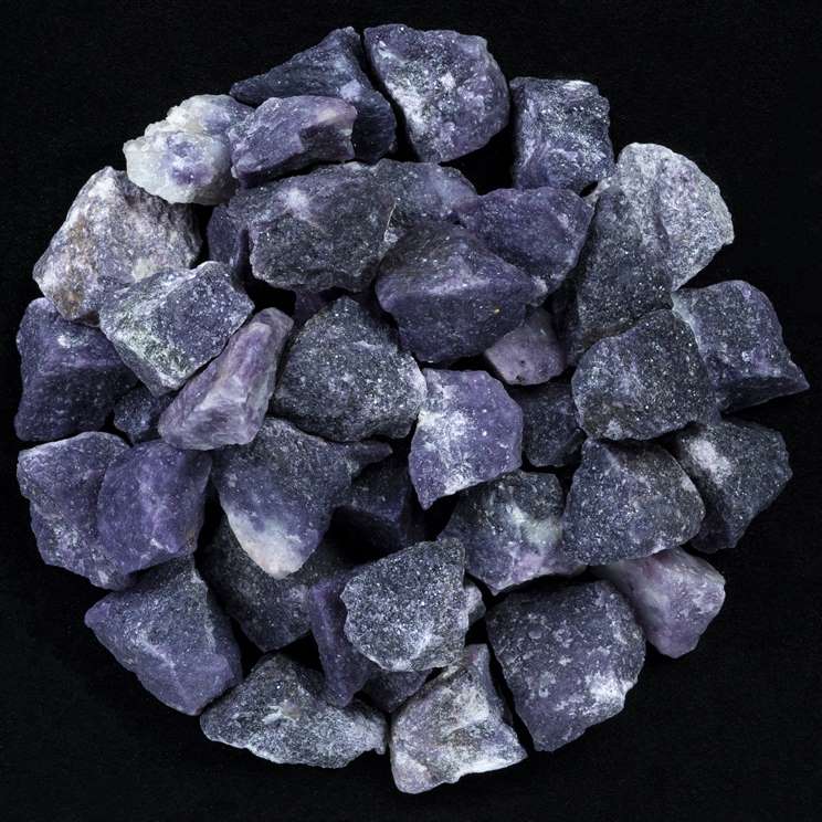 Lepidolite Rough/Raw Crystal for Tumbling Chakra Balancing - TheIndianHand
