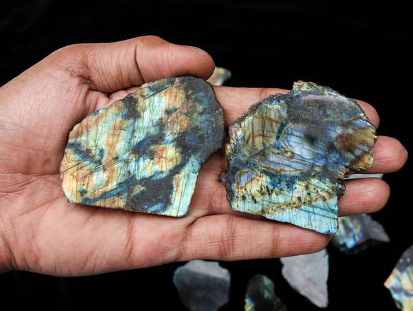 Labradorite Polished Slice Natural Crystal for Chakra Balancing - TheIndianHand