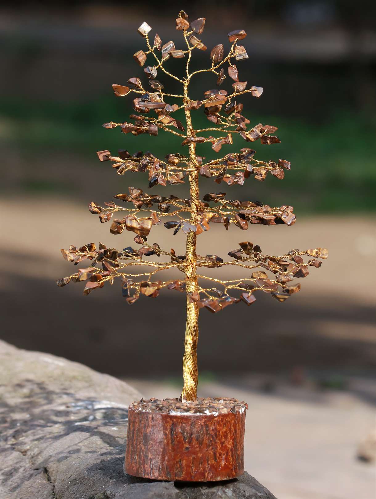 Tiger Eye Crystal Tree of Life