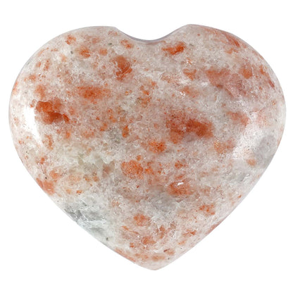 Sunstone Crystal Heart Shape Stone - Personal Power and Positivity - TheIndianHand