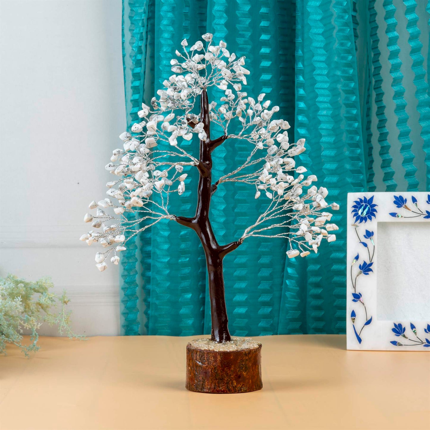 Howlite Crystal Tree of Life - Handmade Gemstone Tree