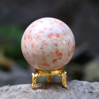 Sunstone Crystal Sphere Ball (50mm) - Joy and Abundance