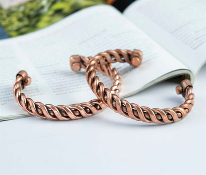 Copper Bracelet Set - Exclusive Copper Bracelets - Set of 2