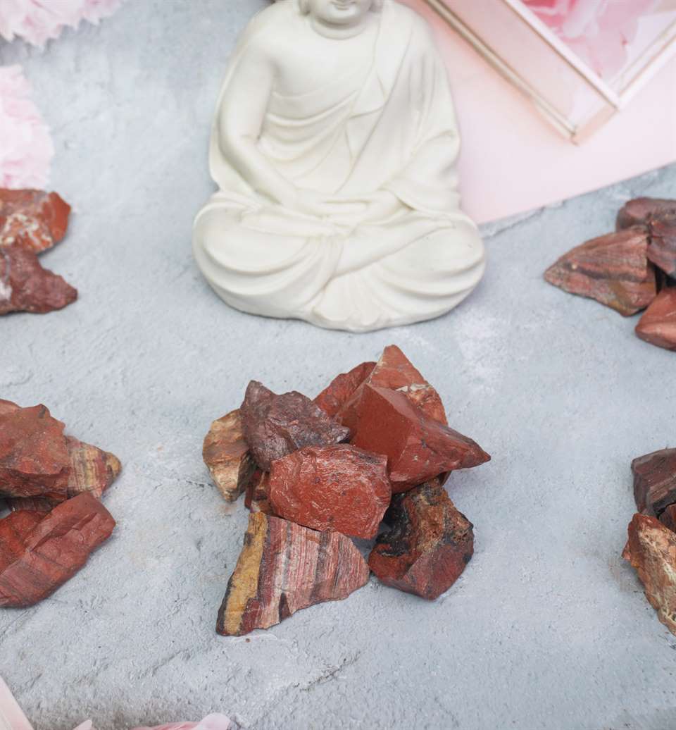 Noreena Jasper Rough/Raw Natural Crystal for Tumbling Chakra Balancing - TheIndianHand