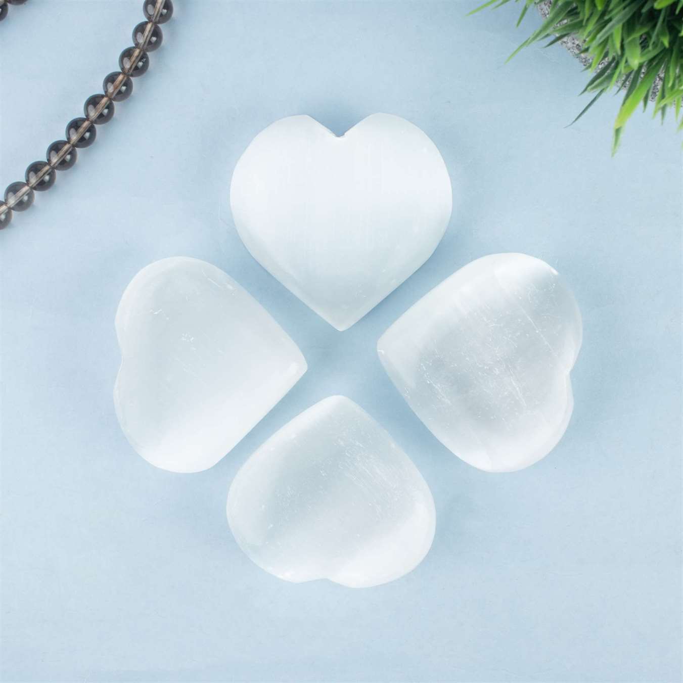 Salenite Crystal Heart Shape Stone - TheIndianHand
