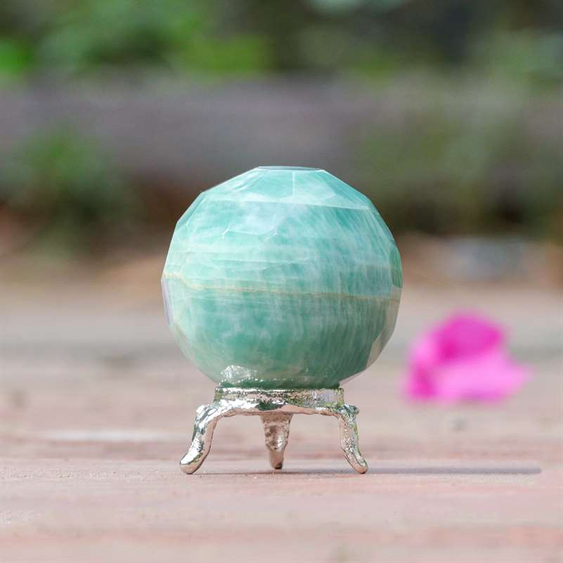 Amazonite Crystal Sphere Ball (60mm) - Calm and Clarity