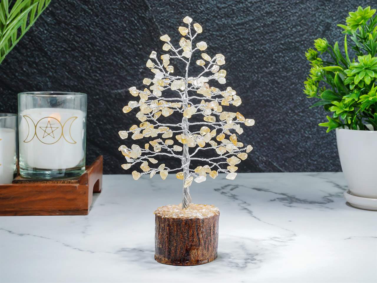 Citrine Crystal Tree of Life - Handmade