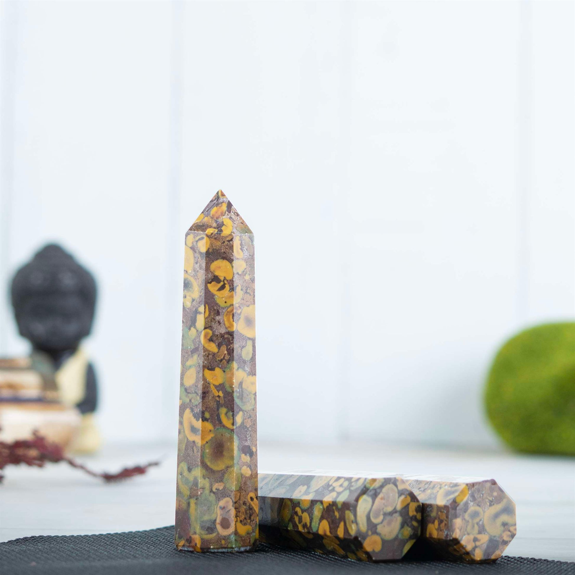 Fruit Jasper Healing Crystal Wand - For Manifestation, Massage, and Spiritual Connection - TheIndianHand