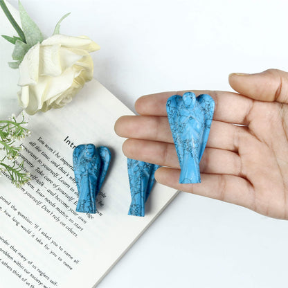 Turquoise  Angel Figurine for Love and Healing - TheIndianHand