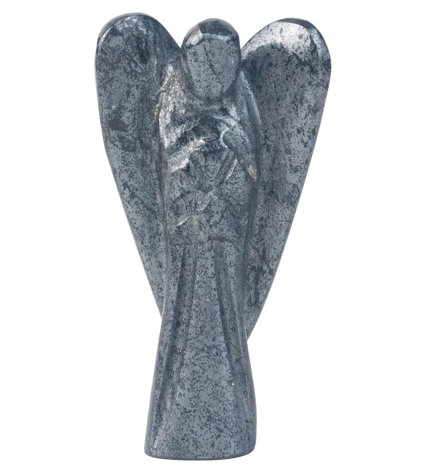 Hematite  Angel Figurine for Healing and Positive Energy - TheIndianHand