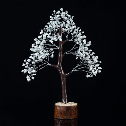 Howlite Crystal Tree of Life - Handmade Gemstone Tree