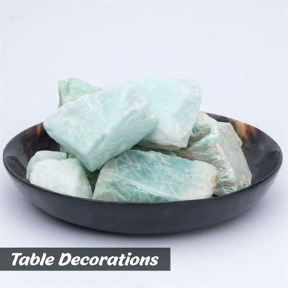 Amazonite Rough/Raw Natural Crystal for Tumbling Chakra Balancing - TheIndianHand