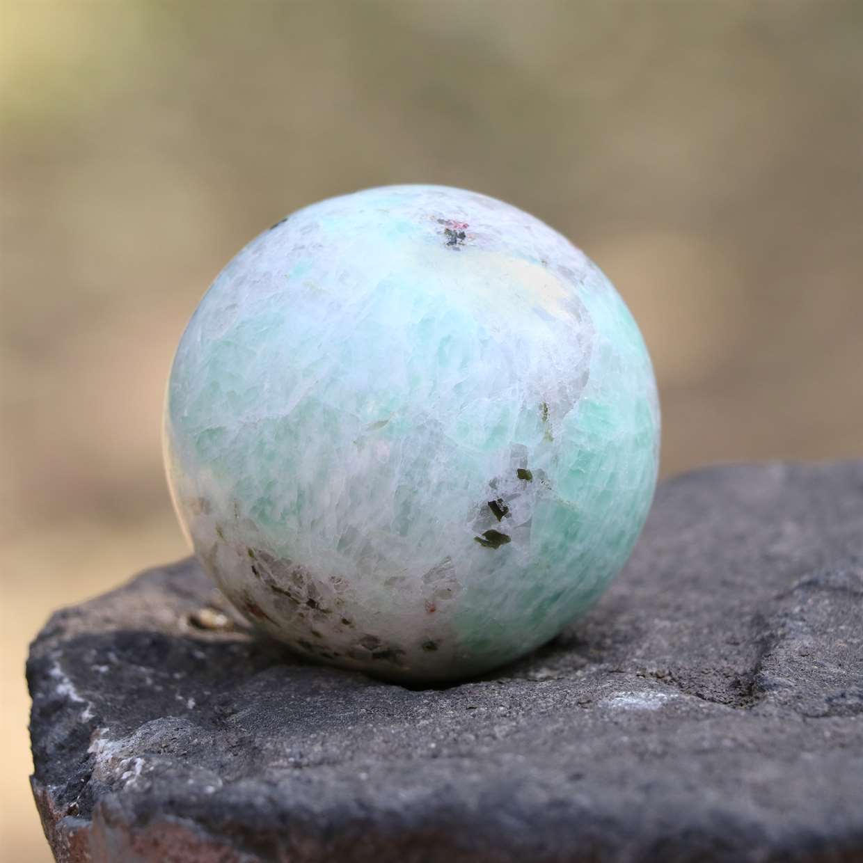 Amazonite Crystal Sphere Ball (60mm) - Calm and Clarity