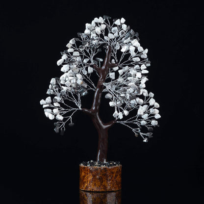 Hematite & Howlite Crystal Tree of Life