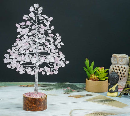 Rose Quartz Crystal Tree