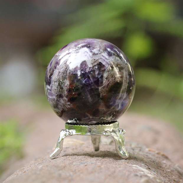 Amethyst Crystal Sphere Ball (50mm) - Spiritual Growth