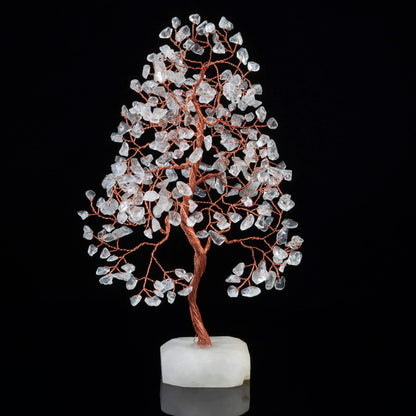 Clear Quartz Crystal Tree of Life (Natural Quartz Base)