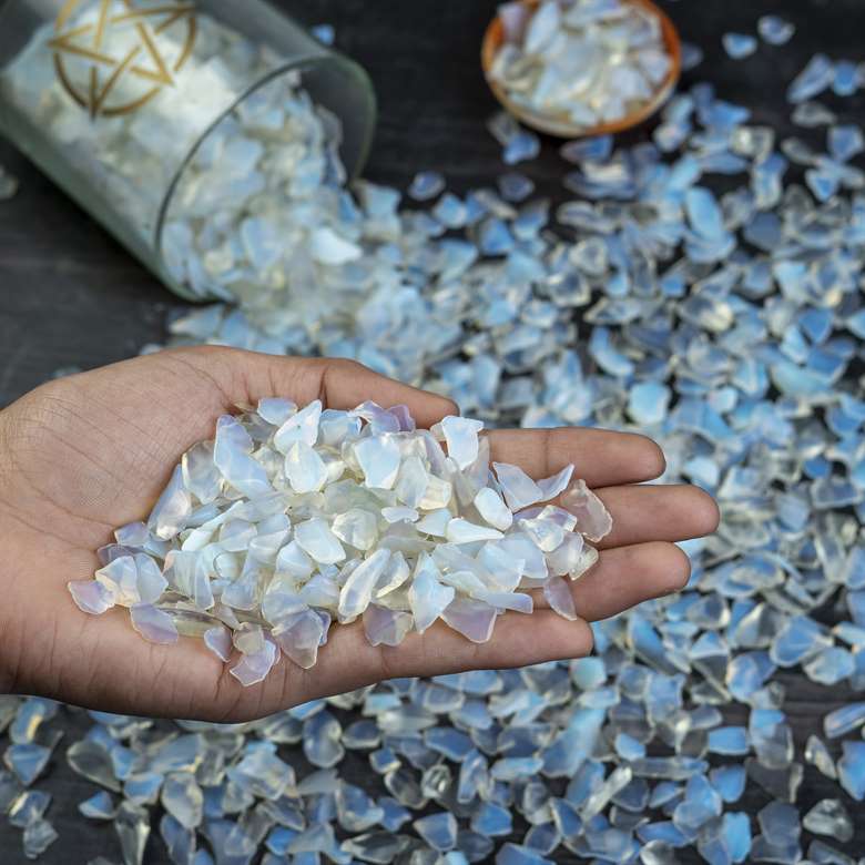 Opalite Crystal Chips Stone - TheIndianHand 