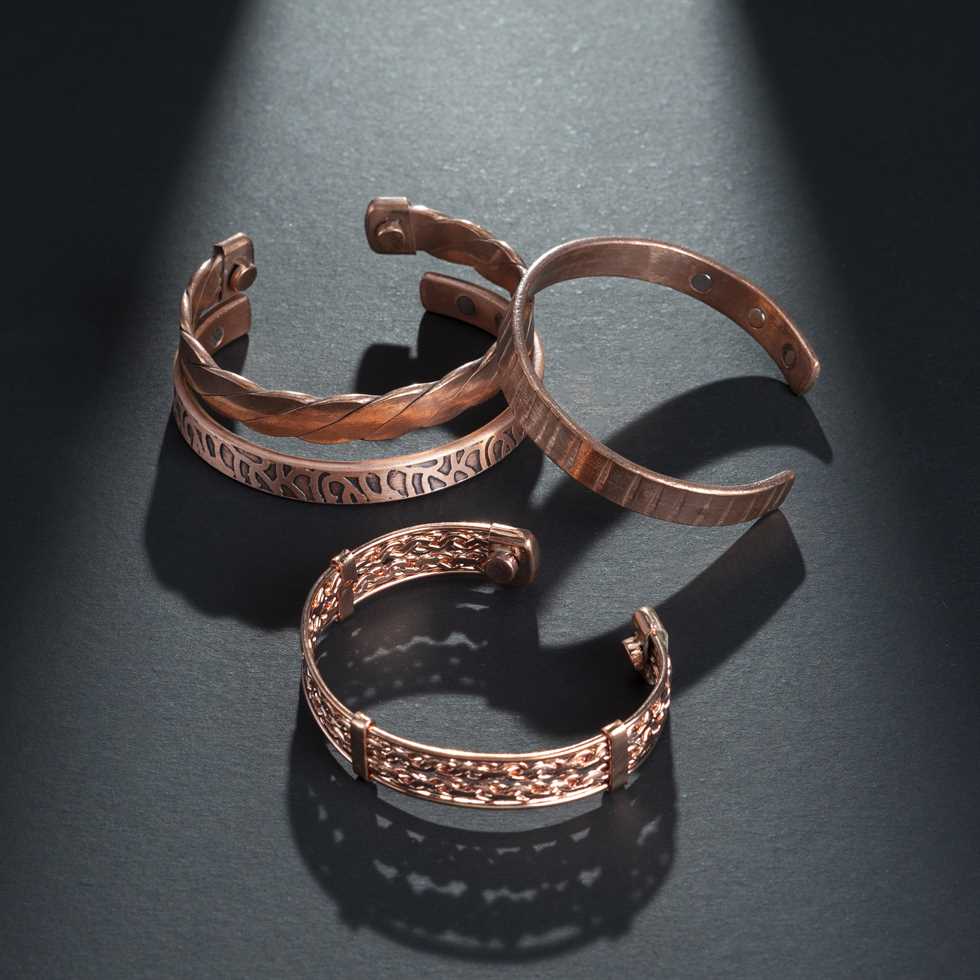 Tibetan Adjustable Copper Bracelets - Set of 3 - Indian Pattern Spiritual Jewelry