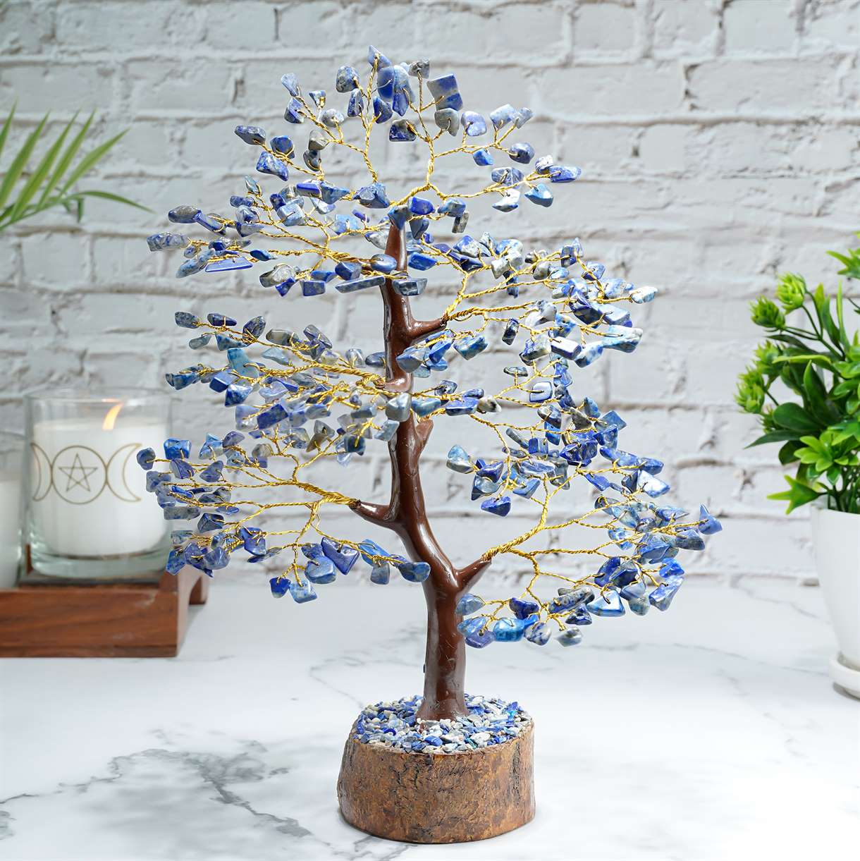 Lapis Lazuli Chakra Tree