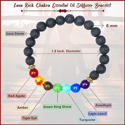 Seven Chakra Crystal Bracelet