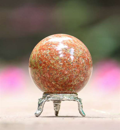 Unakite Crystal Sphere Ball (50mm) - Balance and Healing