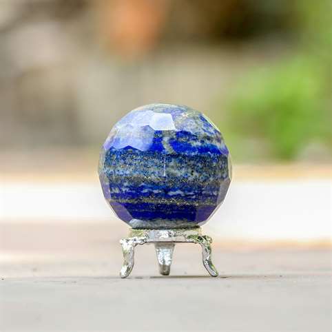 Sodalite Crystal Sphere Ball - Mental Clarity - TheIndianHand 