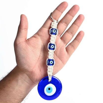 Evil Eye Door Hanging | Turkish Blue Glass Nazar Battu for Home Protection and Good Luck