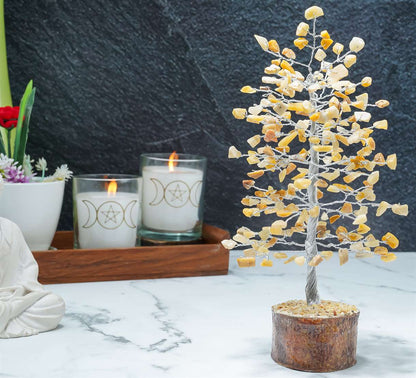 Yellow Aventurine Gemstone Tree of Life