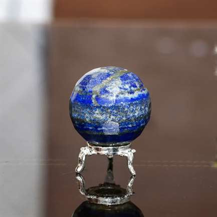 Sodalite Crystal Sphere Ball - Mental Clarity - TheIndianHand 